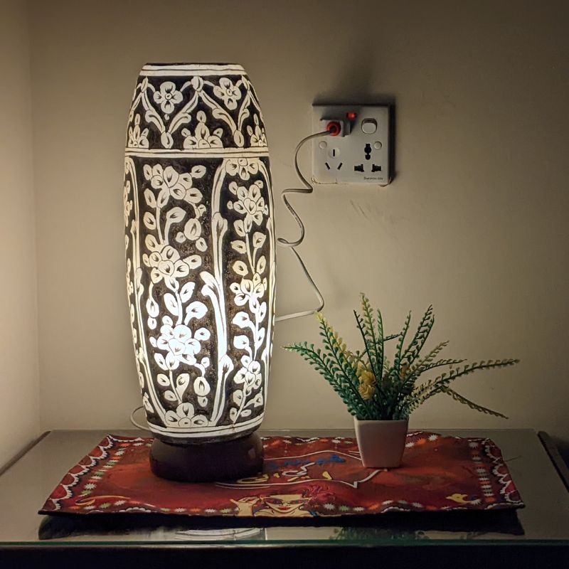 Bottle Shaped Camel Skin Lamp