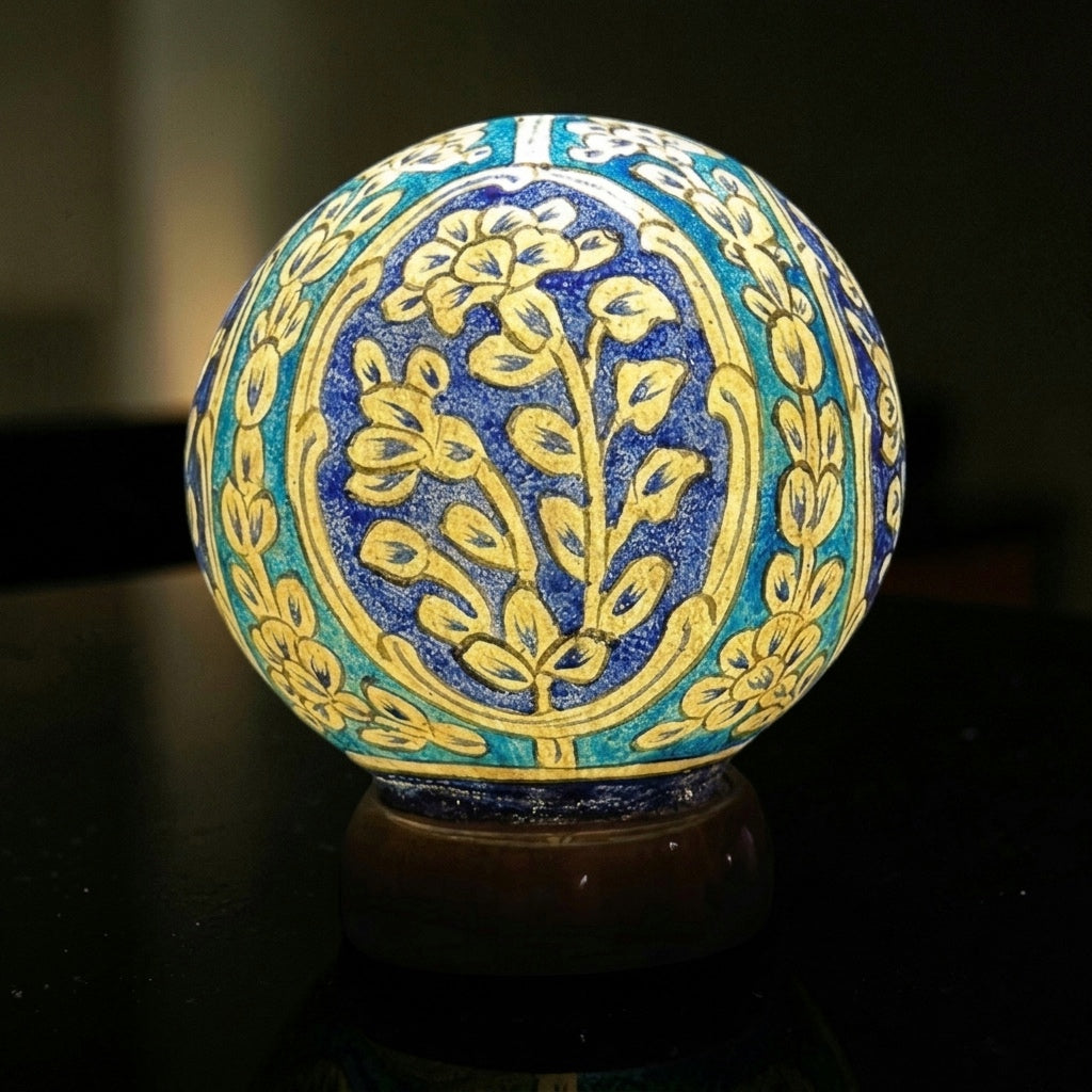 Camel Skin Round Lamp