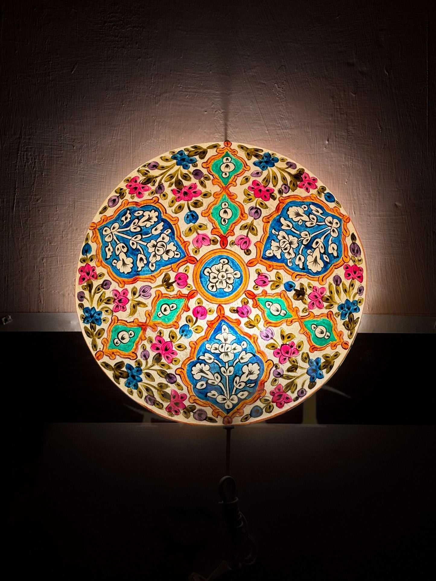 Camel Skin Wall Plate Lamp