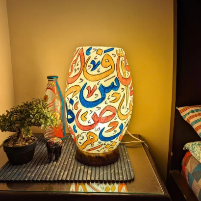 Bottle Shaped Camel Skin Lamp