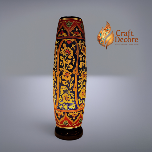 Bottle Shaped Camel Skin Lamp
