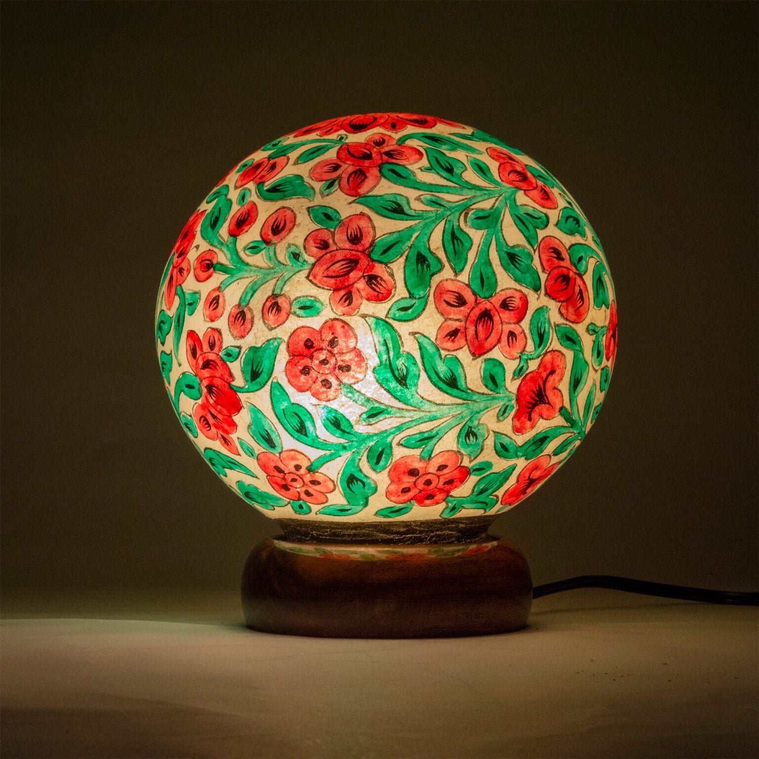Camel Skin Round Lamp