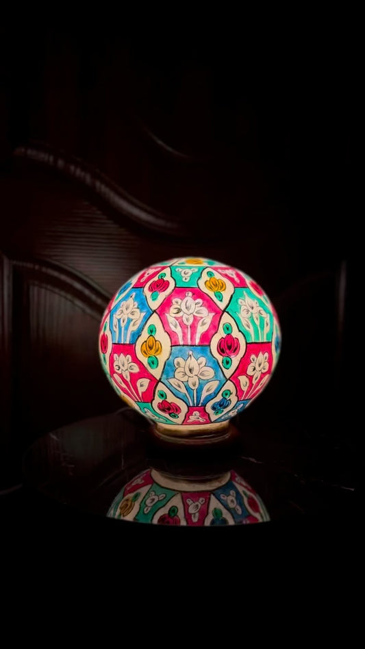 Camel Skin Round Lamp