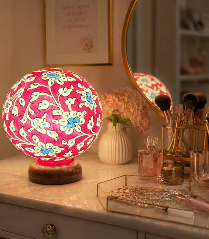 Camel Skin Round Lamp