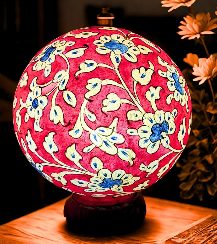 Camel Skin Round Lamp