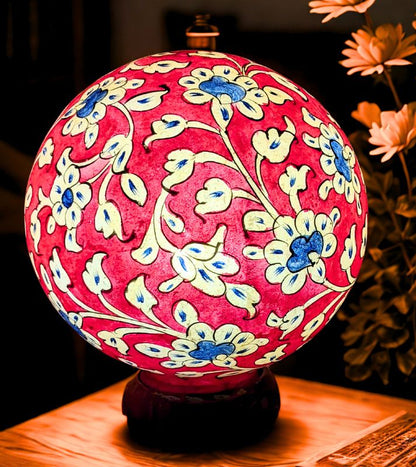 Camel Skin Round Lamp