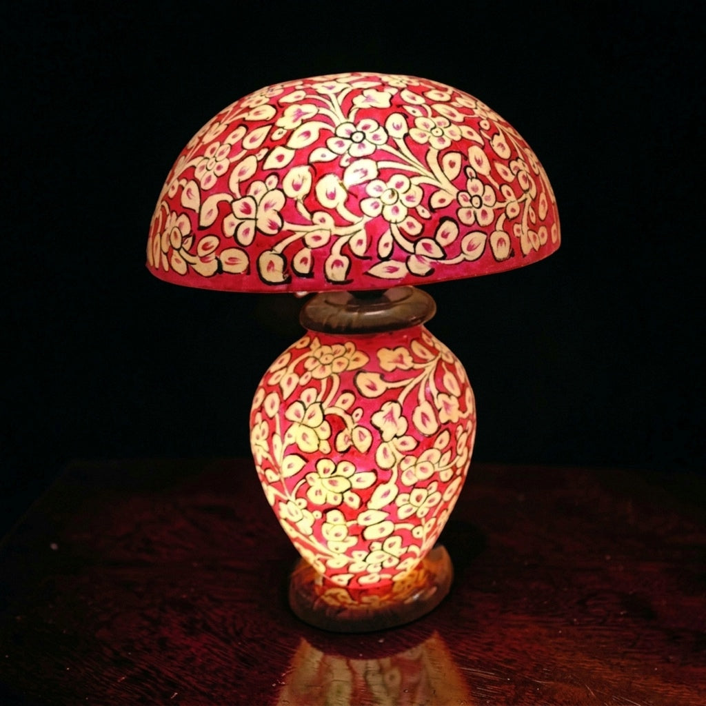 Mushroom Shaped Camel Skin Lampshade