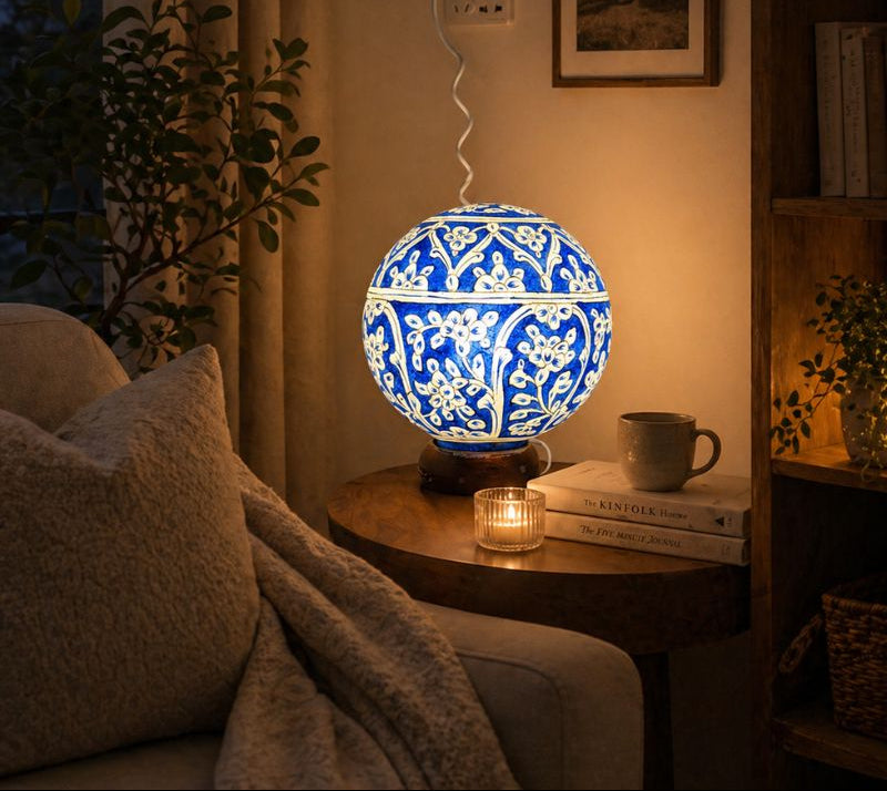 Camel Skin Round Lamp