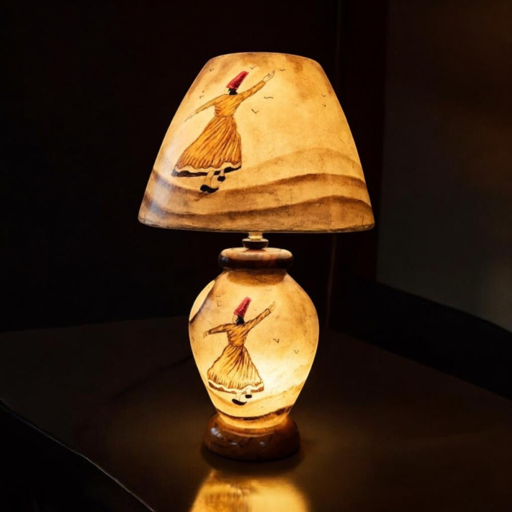 Brown Sufism Camel Skin Lampshade