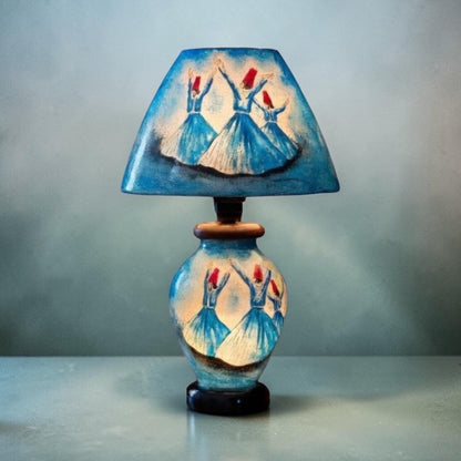 Blue Sufism Camel Skin Lampshade
