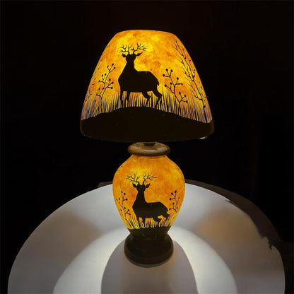 Deer Camel Skin Lampshade