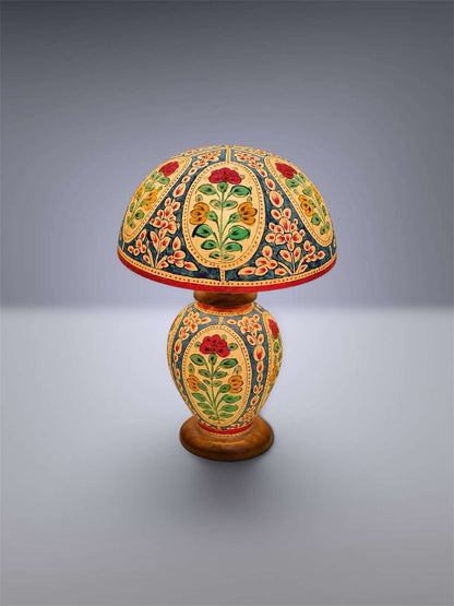 Floral Mashroom Camel Skin Lampshade