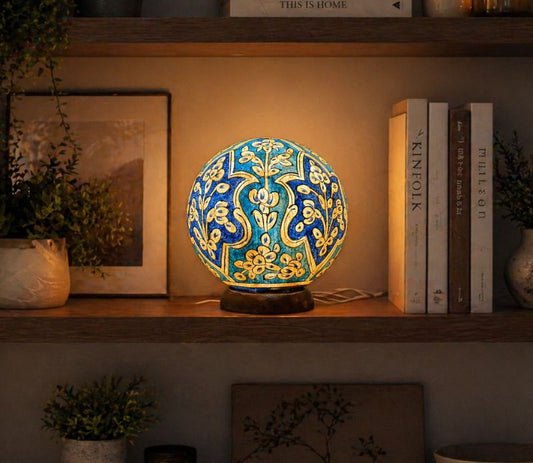 Camel Skin Round Lamp