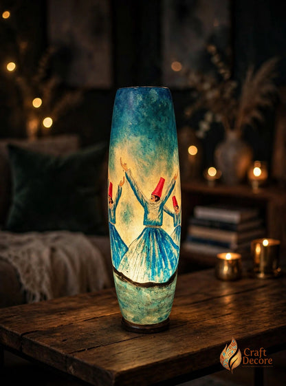 Bottle Shaped Camel Skin Lamp