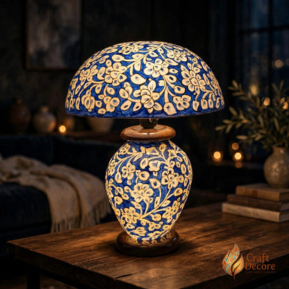 Mushroom Shaped Camel Skin Lampshade