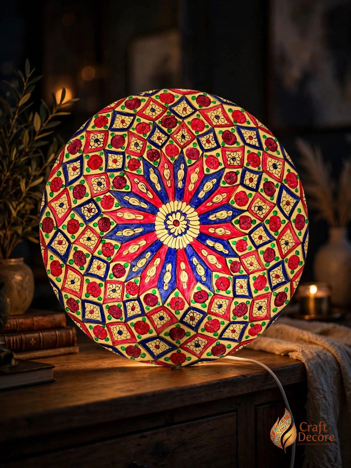 Camel Skin Wall Plate Lamp