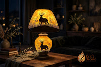 Deer Camel Skin Lampshade