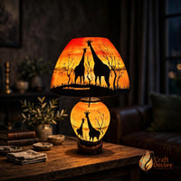 Double Deer Camel Skin Lampshade