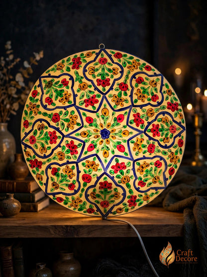 Camel Skin Wall Plate Lamp