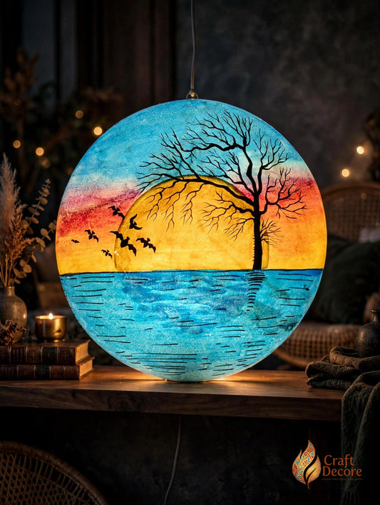 Camel Skin Wall Plate Lamp