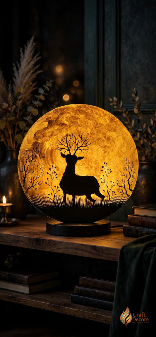 Camel Skin Wall Plate Lamp
