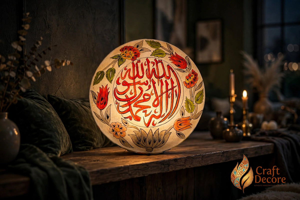 Kalma Camel Skin Wall Plate Lamp