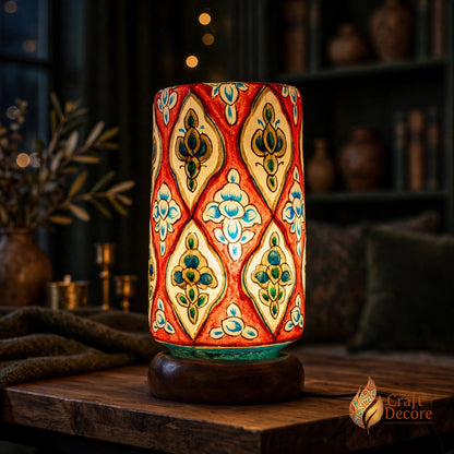 Camel Skin Glass Lamp