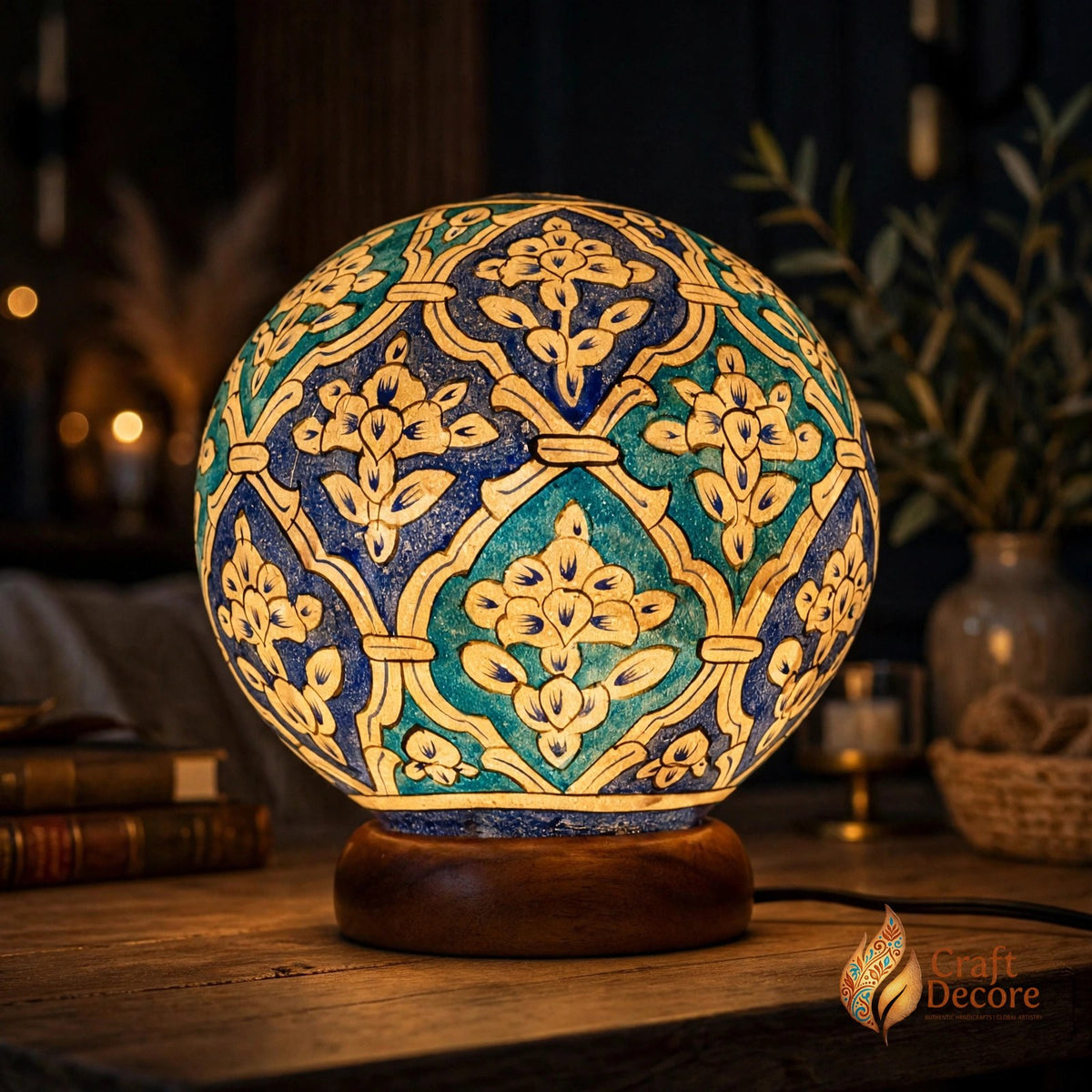 Camel Skin Round Lamp