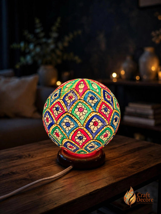 Camel Skin Round Lamp
