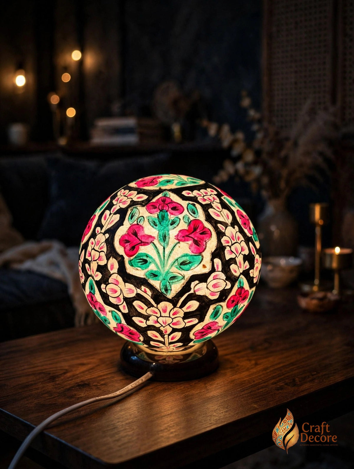 Camel Skin Round Lamp