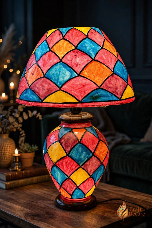 Colorful Camel Skin Lampshade