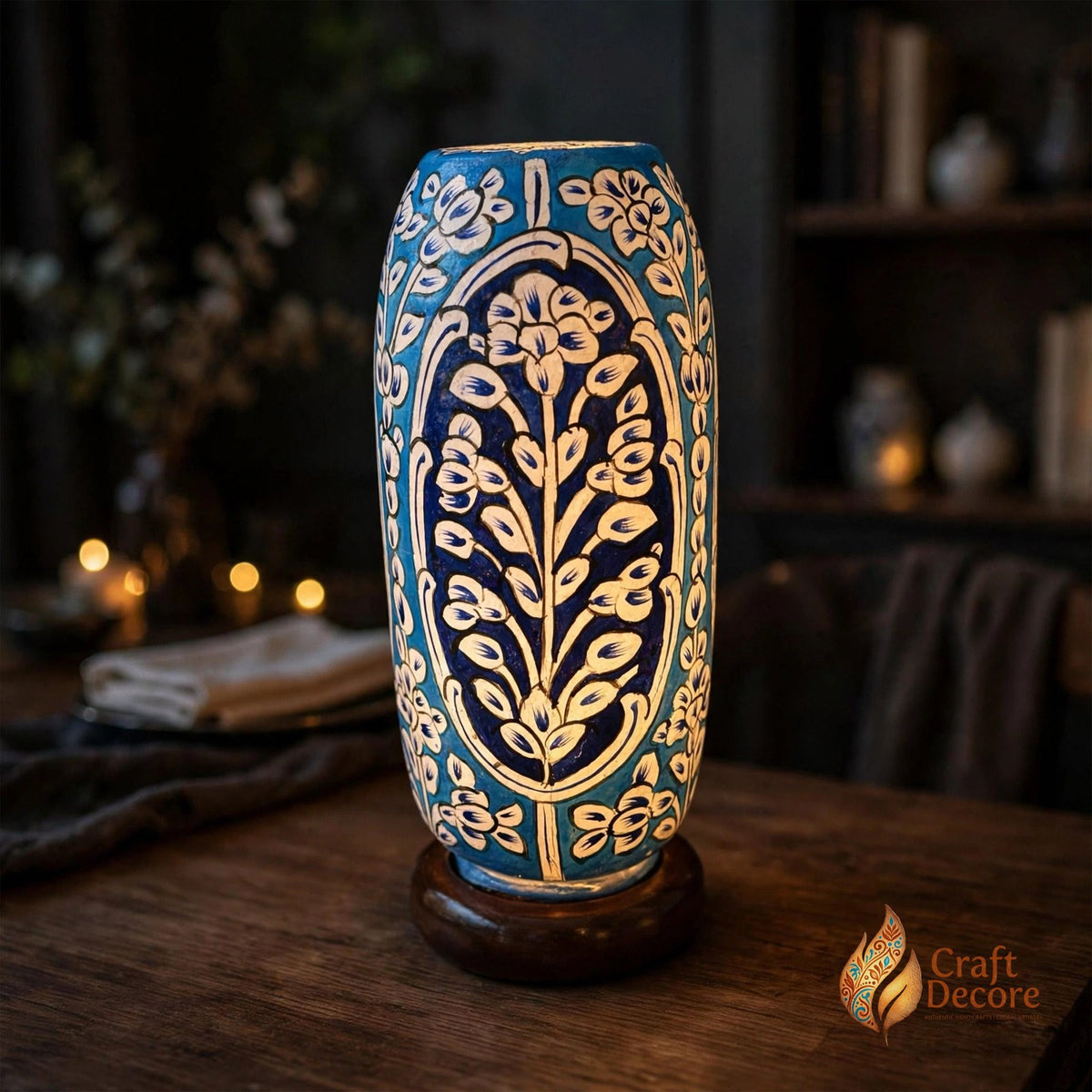 Bottle Shaped Camel Skin Lamp