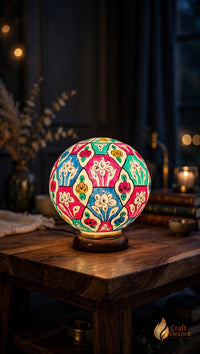 Camel Skin Round Lamp