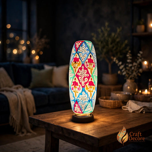 Bottle Shaped Camel Skin Lamp