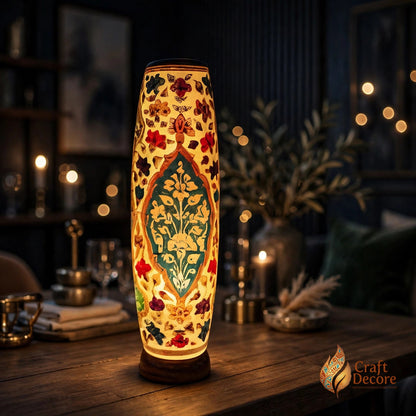 Bottle Shaped Camel Skin Lamp