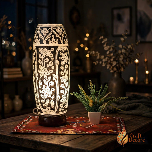 Bottle Shaped Camel Skin Lamp