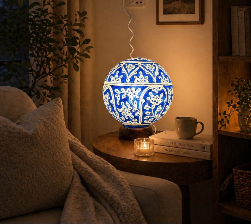 Camel Skin Round Lamp