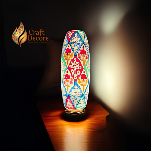Bottle Shaped Camel Skin Lamp
